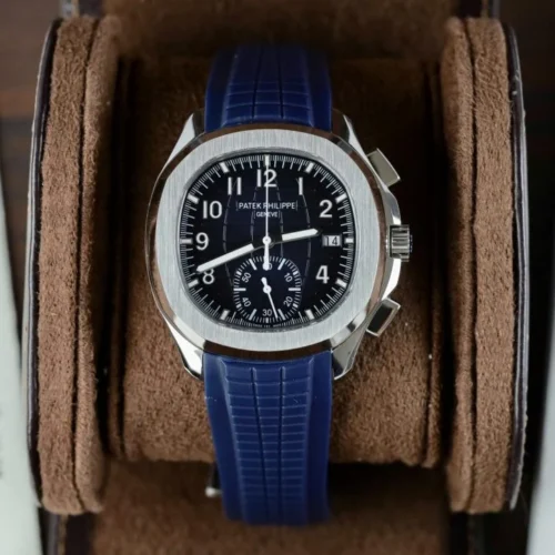 Patek Philippe Aquanaut 5968G Blue Dial Rubber Strap 42.2mm
